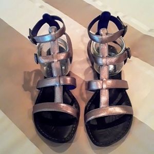 Born metallic sandals